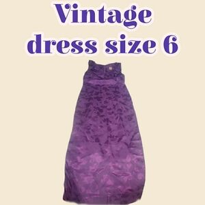 Elegant Purple Floral Formal Dress
